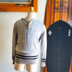 📣3/$13 Back to school! 📚🤓 Cat & Jack gray hoodie sweater (M 8-10)